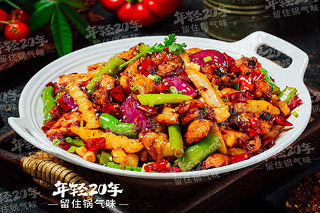 年轻20年干锅鸡菜品